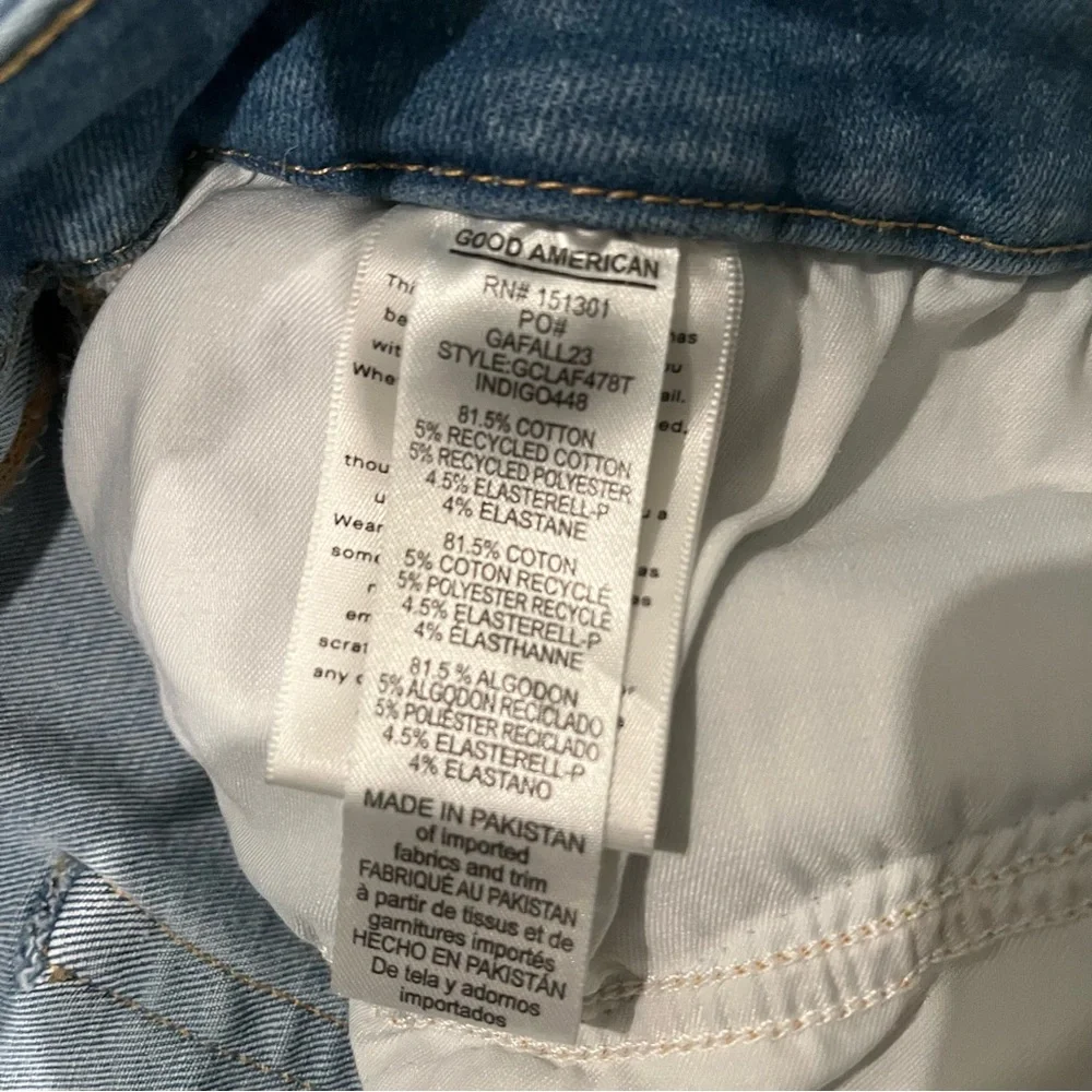 Good American Always Fits Good Classic Slim Straight Jeans, Sz 20-26 - Picture 16 of 16